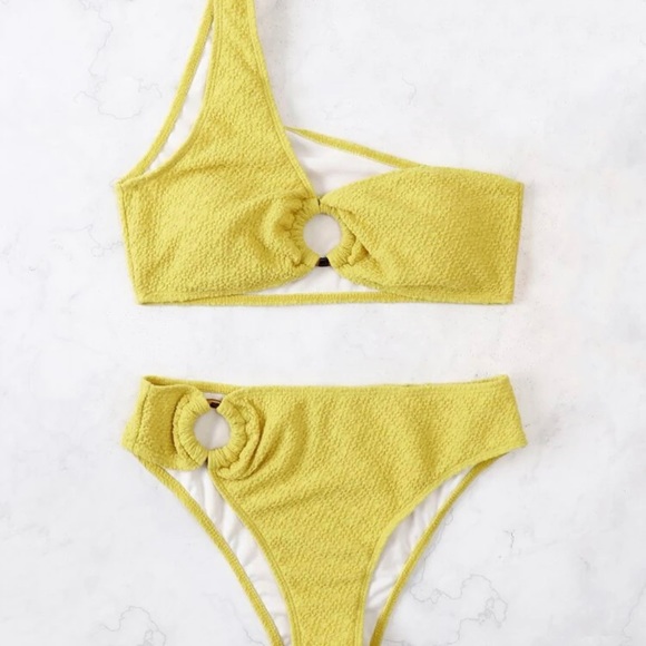 womens one strap bikini set - Picture 1 of 2